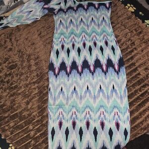 Stylish Multicolor Patterned Dress